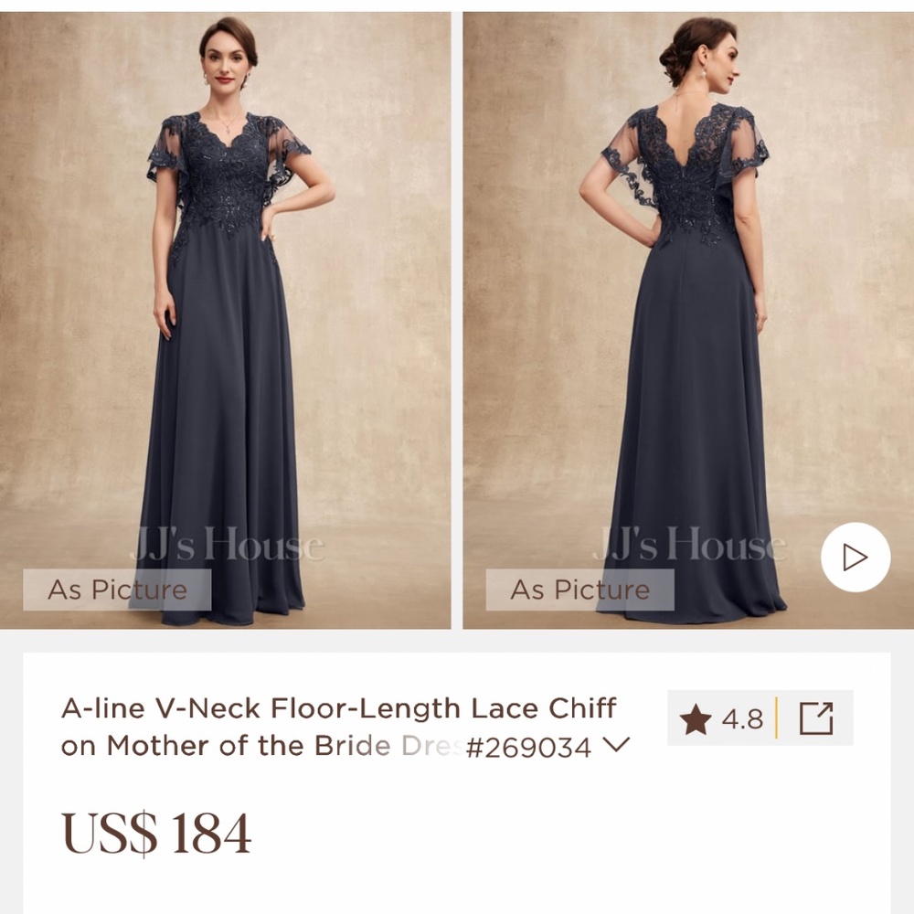 Size 16w mother of the bride dress